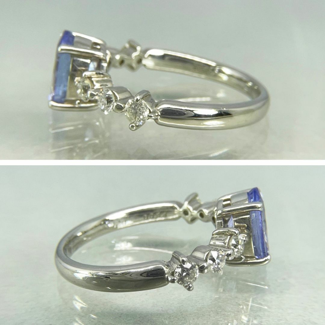 PT900 天然タンザナイト 1.29ct 天然ダイヤモンド 0.33ct レディースのアクセサリー(リング(指輪))の商品写真