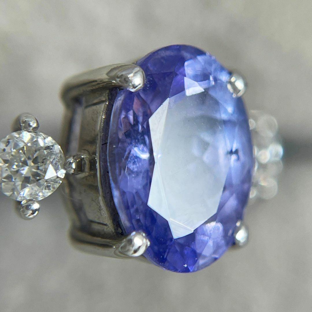 PT900 天然タンザナイト 1.29ct 天然ダイヤモンド 0.33ct レディースのアクセサリー(リング(指輪))の商品写真