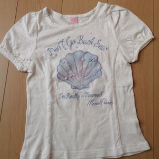 メゾピアノジュニア(mezzo piano junior)のmezzo piano シェルモチーフカットソー140cm(Tシャツ/カットソー)