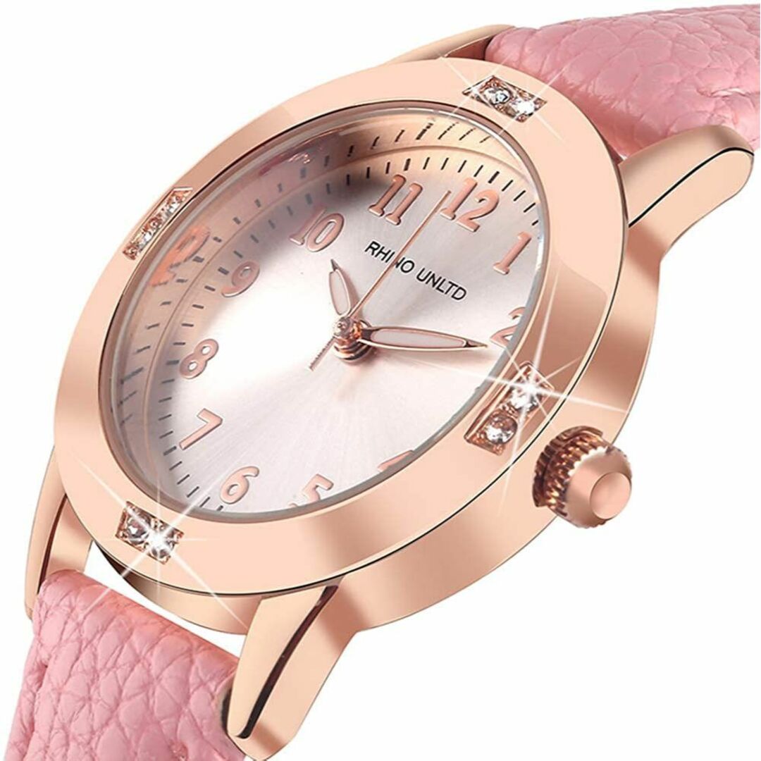 【色: パープル】ガールズ腕時計 レディース腕時計 女性時計 ファッション 人気 レディースのファッション小物(腕時計)の商品写真