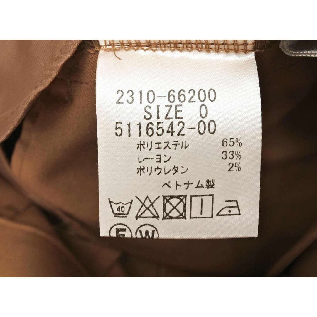 VICKY(ビッキー)のVICKY ビッキー ベルト付き テーパード パンツ size0/茶 ■■ レディース レディースのパンツ(その他)の商品写真