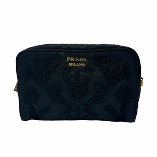 プラダ(PRADA)のプラダ PRADA 化粧ポーチ ポーチ ナイロン ブラック レディース 送料無料【中古】 z0315(ポーチ)