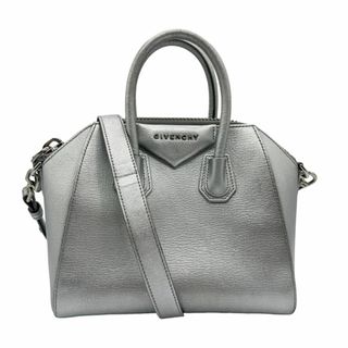 ジバンシィ(GIVENCHY)のジバンシィ GIVENCHY ハンドバッグ ショルダーバッグ アンティゴナ レザー シルバー レディース 送料無料【中古】 z0316(ハンドバッグ)