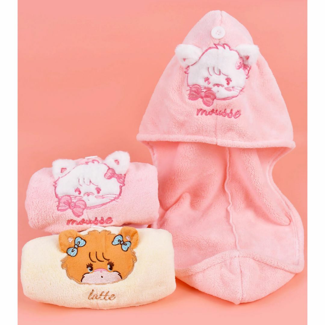 mikko × MINISO　ムース　ミッコ　ヘアドライキャップ　日本未発売 エンタメ/ホビーのアニメグッズ(タオル)の商品写真