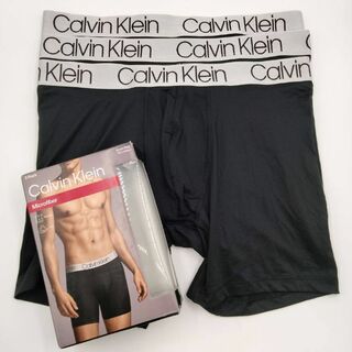 カルバンクライン(Calvin Klein)の【Lサイズ】カルバンクライン メンズボクサー ブラック 3枚 NP22140(ボクサーパンツ)
