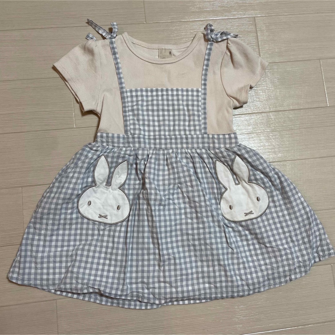 petit main(プティマイン)のpetit main 90 ミッフィ キッズ/ベビー/マタニティのキッズ服女の子用(90cm~)(ワンピース)の商品写真