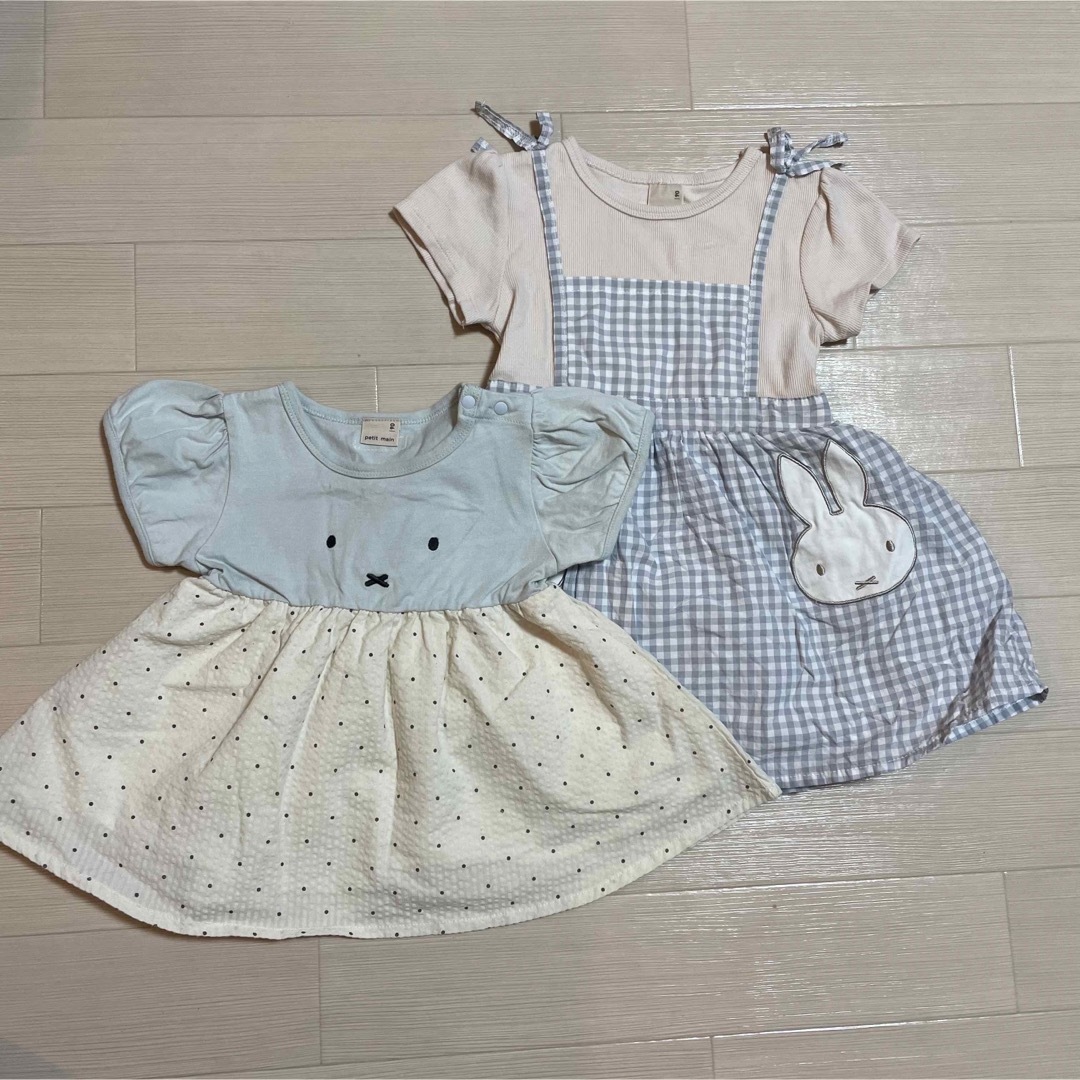 petit main(プティマイン)のpetit main 90 ミッフィ キッズ/ベビー/マタニティのキッズ服女の子用(90cm~)(ワンピース)の商品写真