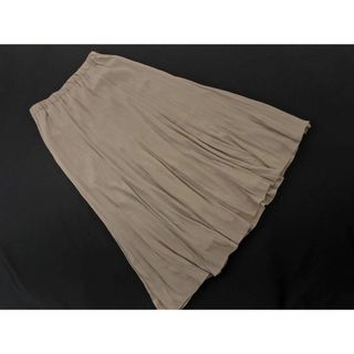 アンタイトル(UNTITLED)のUNTITLED アンタイトル ギャザー ロング スカート size42/ベージュ ■◇ レディース(ロングスカート)