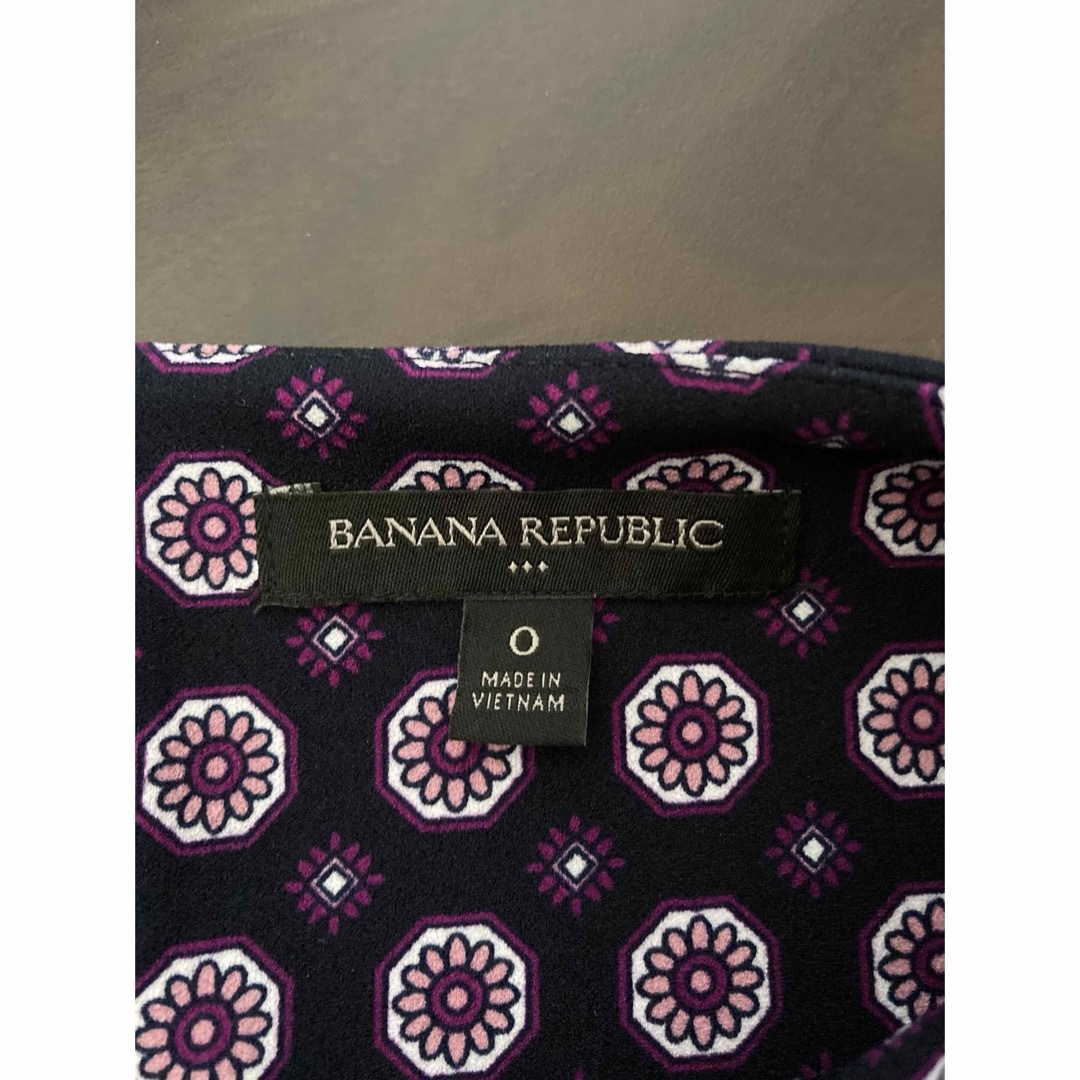 Banana Republic(バナナリパブリック)のバナナリパブリック　ミニワンピース　チュニック　レトロ柄　サイケ柄　花柄 レディースのワンピース(ミニワンピース)の商品写真