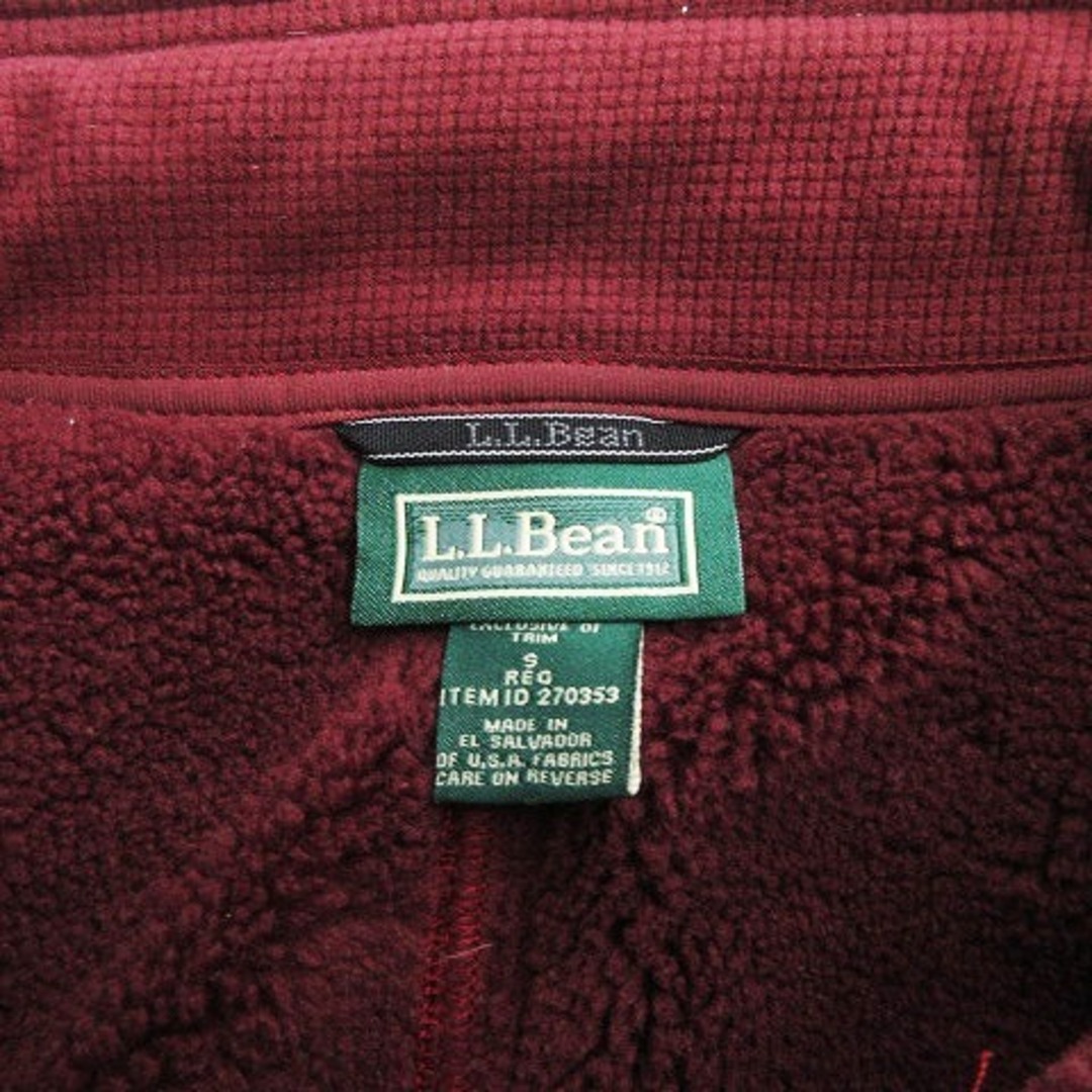 L.L.Bean(エルエルビーン)のエルエルビーン フリースジャケット 中綿 ナイロン ポーラテック 切替 赤 S メンズのジャケット/アウター(ブルゾン)の商品写真