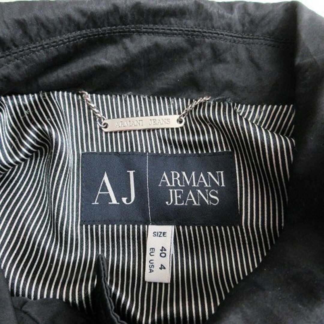 ARMANI JEANS(アルマーニジーンズ)のアルマーニ ジーンズ ジャケット 黒 ブラック EU 40 L位 ■GY14 レディースのジャケット/アウター(その他)の商品写真