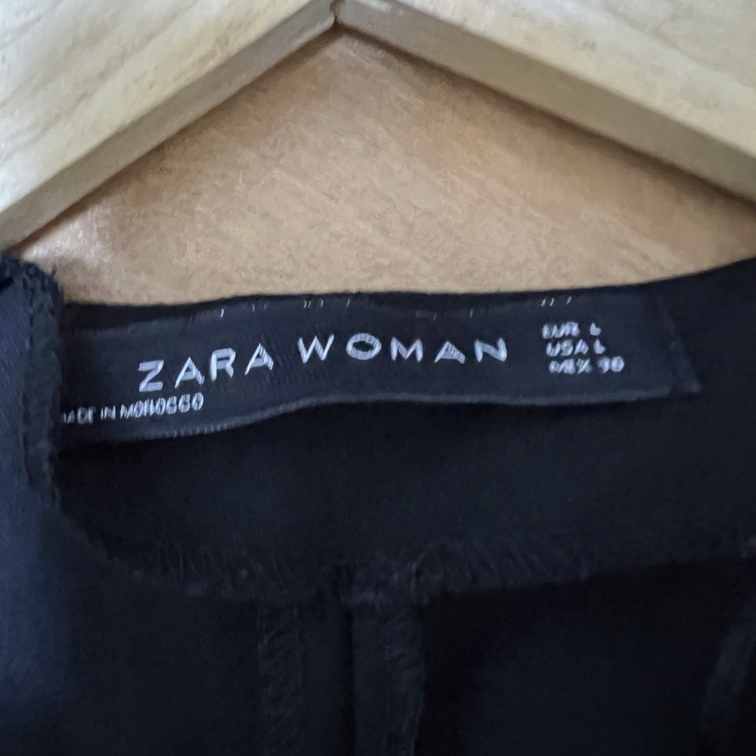 ZARA(ザラ)のZARA サロペット　オールインワン　L 人気デザイン　黒 レディースのパンツ(オールインワン)の商品写真