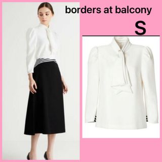 ボーダーズアットバルコニー(BORDERS at BALCONY)のボーダーズアットバルコニー  ボウタイブラウス 36(シャツ/ブラウス(長袖/七分))