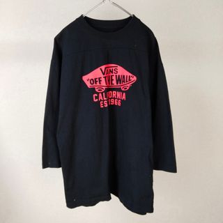 ヴァンズ(VANS)のVANS ロゴ　デカロゴ　ロンt　長袖　ストリート　古着　ユニフォーム　スケボー(Tシャツ/カットソー(七分/長袖))