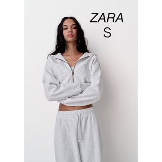 ZARA - ZARA クロップド フーディ