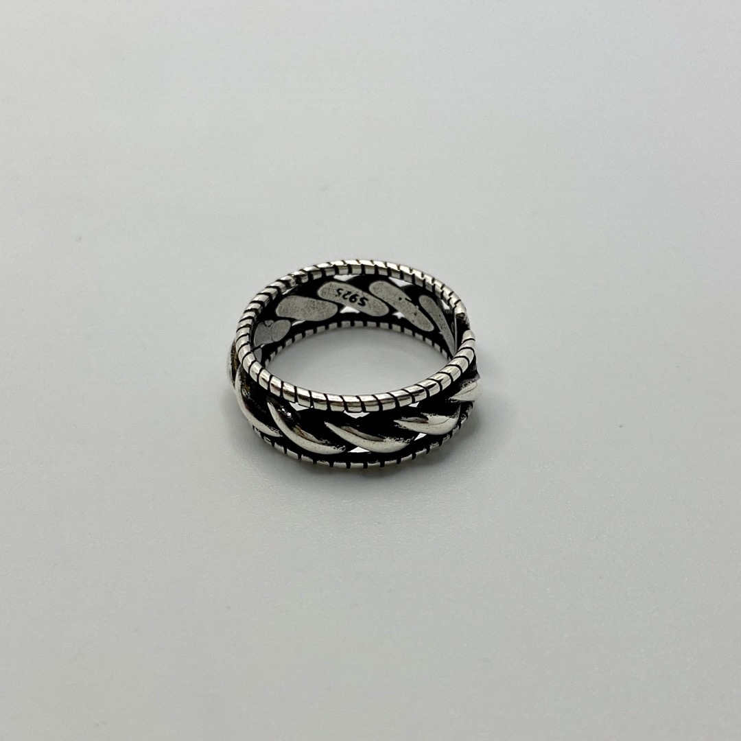 【匿名配送】 ウェーブ ロープ シルバー リング silver925  メンズのアクセサリー(リング(指輪))の商品写真