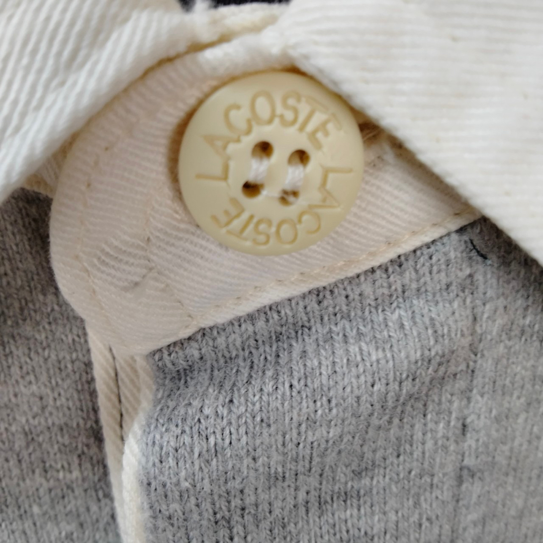 LACOSTE(ラコステ)のラコステ　ロゴ刺繍　ボーダー　ポロシャツ　ラガーシャツ　古着　ロンt　長袖 メンズのトップス(ポロシャツ)の商品写真