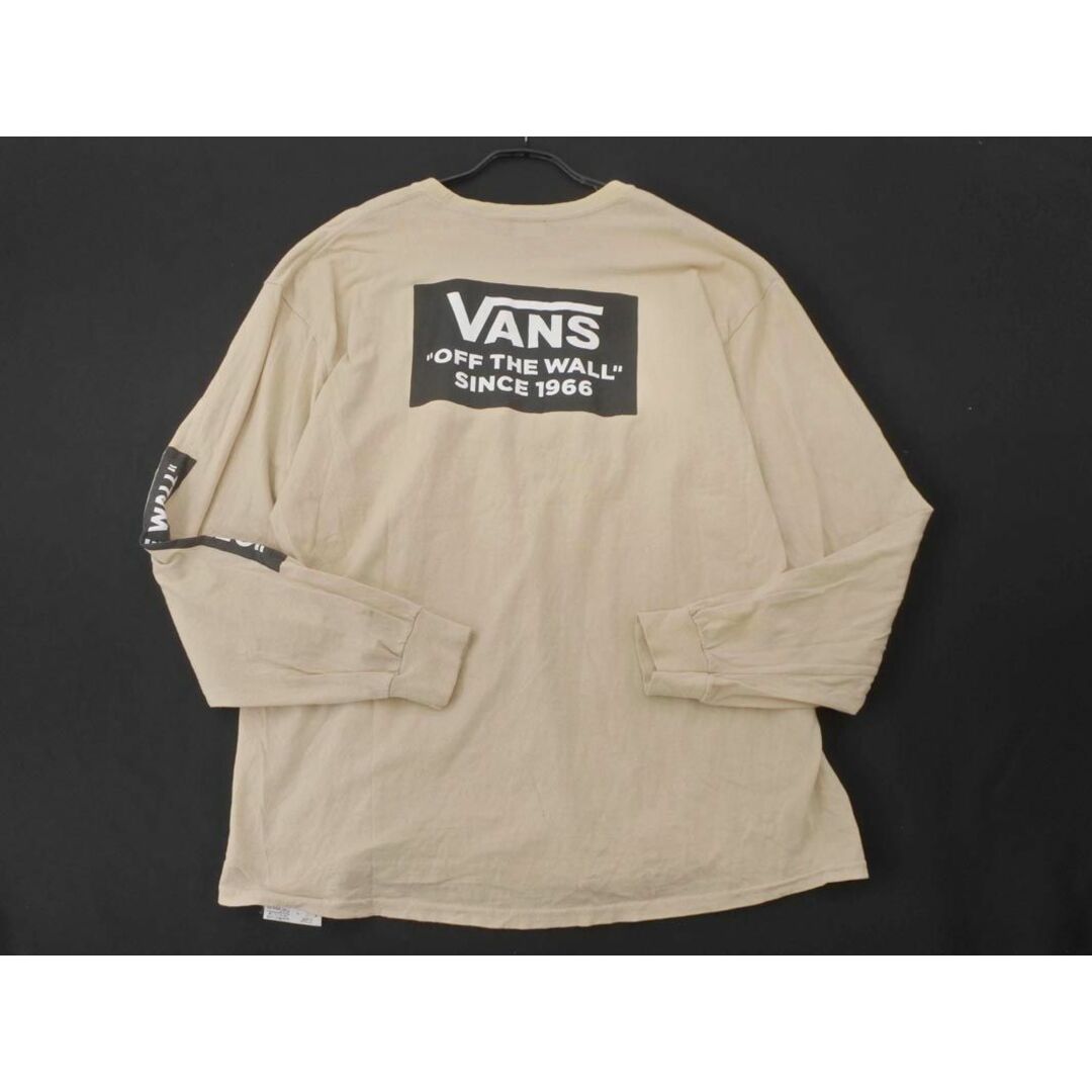 VANS(ヴァンズ)のVANS バンズ ボックスロゴプリント カットソー sizeXL/ベージュ ■◇ メンズ メンズのトップス(Tシャツ/カットソー(七分/長袖))の商品写真