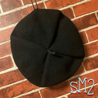 SM2 - サマンサモスモス　ウールタックベレー帽　ブラック
