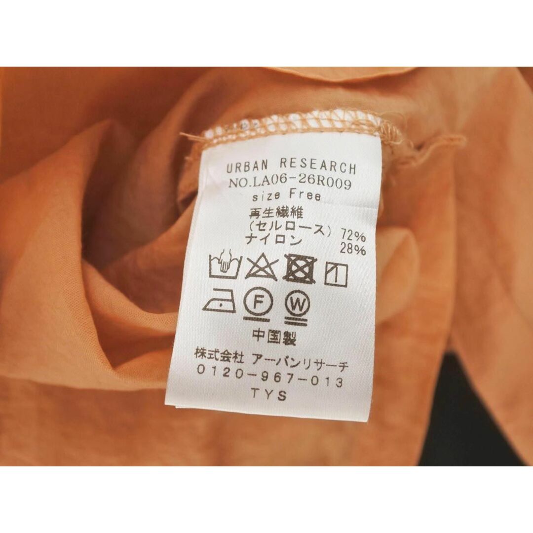 URBAN RESEARCH(アーバンリサーチ)のURBAN RESEARCH Sonny Label アーバンリサーチサニーレーベル シャツ ワンピース sizeF/オレンジ ■◇ レディース レディースのワンピース(ロングワンピース/マキシワンピース)の商品写真