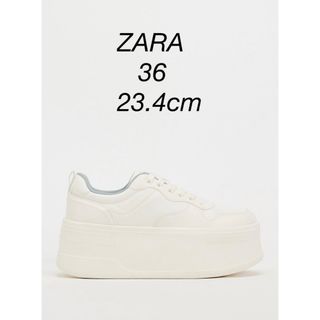 ZARA - ZARA フラットフォーム プリムソール スニーカー