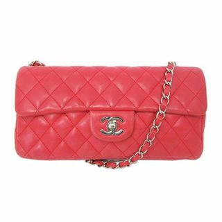 シャネル(CHANEL)の【CHANEL】シャネル　チェーンショルダー　マトラッセ　レザー　レッド　中古ランクB(ショルダーバッグ)