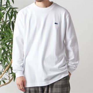 ラコステ(LACOSTE)の「SHIPS any別注」LACOSTE: ワンポイント ピケ クルーネック(Tシャツ/カットソー(七分/長袖))