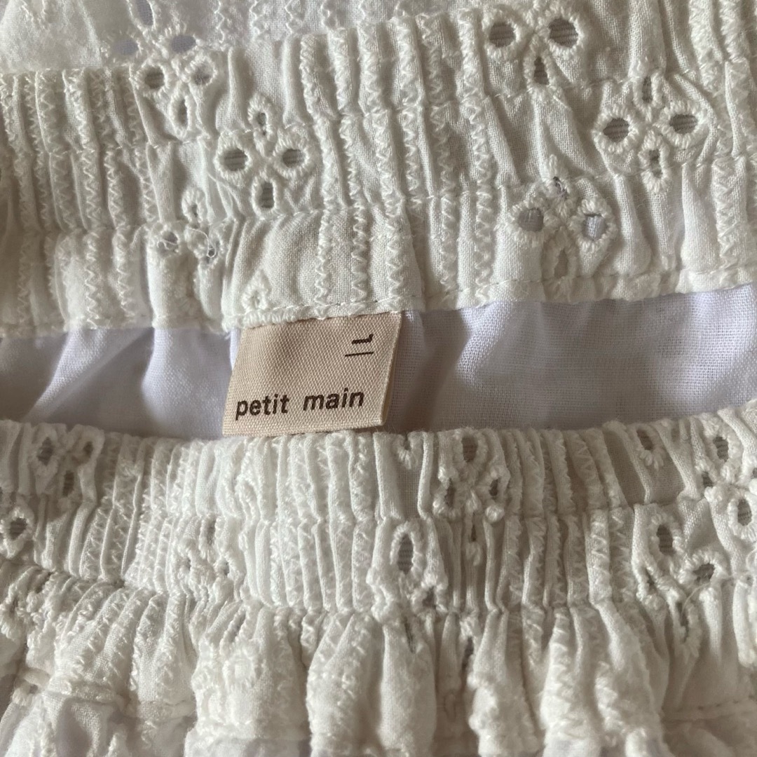 petit main(プティマイン)のpetit main プティマイン✾❁⃘レースロングスカート120 130 キッズ/ベビー/マタニティのキッズ服女の子用(90cm~)(スカート)の商品写真