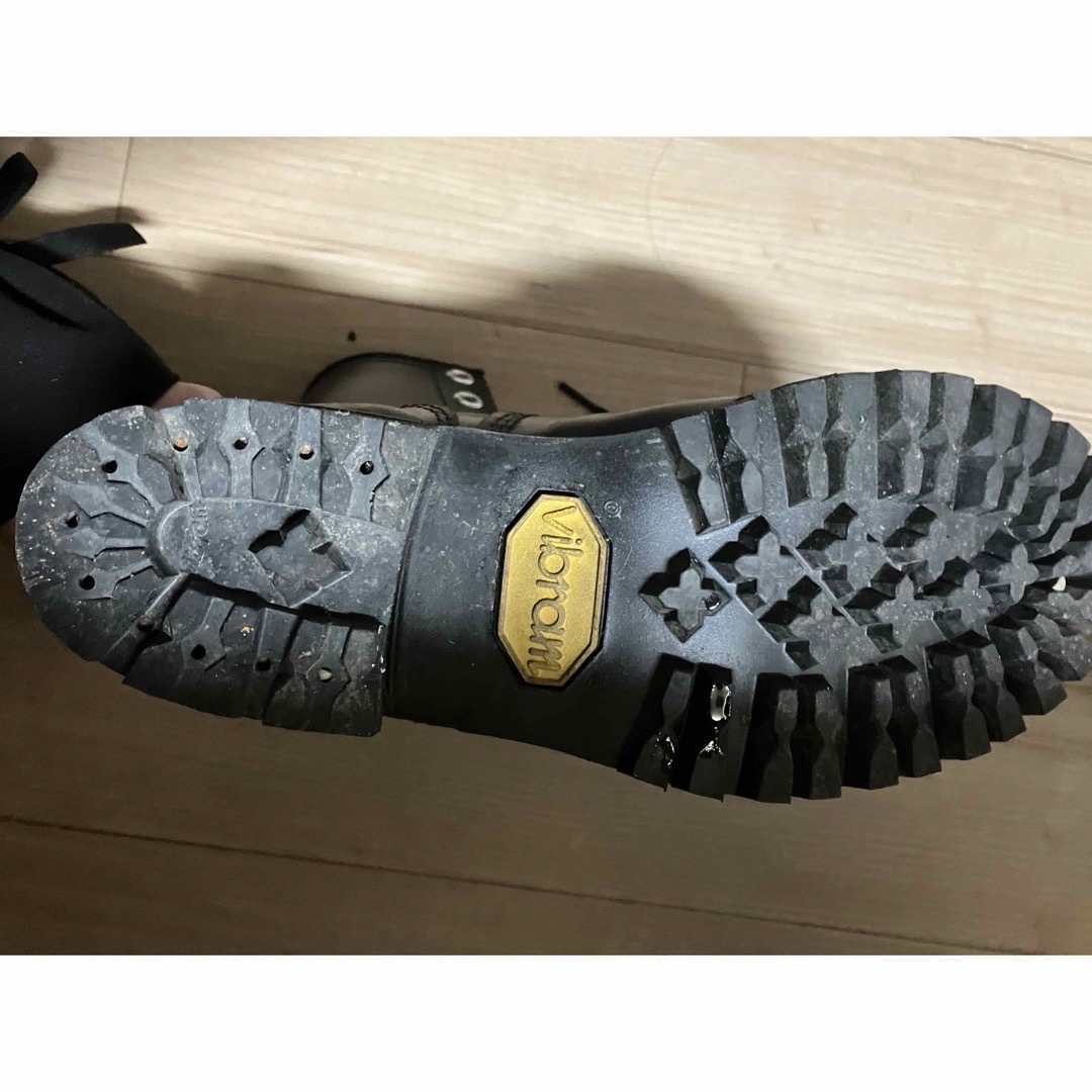 vibram(ビブラム)のVibram エンジニアブーツ レースアップ 編み上げ ショートブーツ ブラック レディースの靴/シューズ(ブーツ)の商品写真