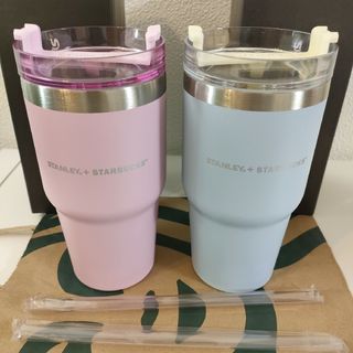 スターバックス(Starbucks)の※２個 韓国限定 スターバックス タンブラー　スタンレー　水色 ピンクパープル(タンブラー)