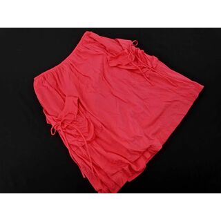 新品 ef-de エフデ ギャザー Aライン 台形 スカート size9/ピンク ■◇ レディース