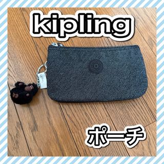 kipling - kipling  キプリング 小物入れ ポーチ  ブラック  ジップポーチ