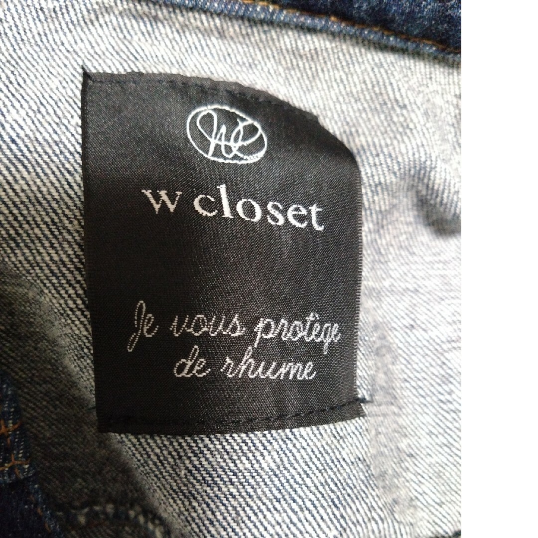 w closet(ダブルクローゼット)のW.Closet、　デニムジャケット、ゆったり、F レディースのジャケット/アウター(Gジャン/デニムジャケット)の商品写真