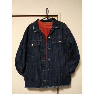 ダブルクローゼット(w closet)のW.Closet、　デニムジャケット、ゆったり、F(Gジャン/デニムジャケット)