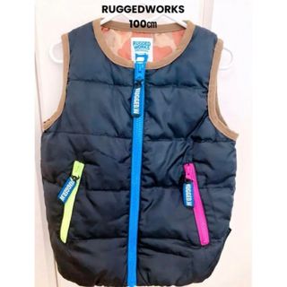 ラゲッドワークス(RUGGEDWORKS)のRUGGED WORKS  ラゲッドワークス ベスト ブラック 100㎝(ジャケット/上着)