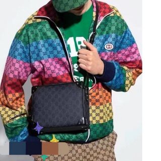 Gucci - グッチ　GGスプリームキャンバス　トランク　ショルダーレザーバッグ【正規未使用】