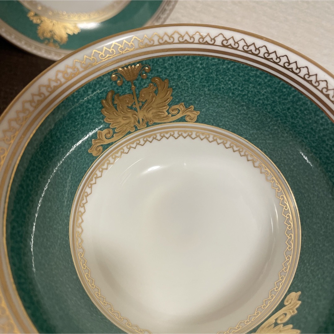 WEDGWOOD(ウェッジウッド)のウェッジウッド　コロンビア　パウダーグリーン　ピオニー　カップ&ソーサー インテリア/住まい/日用品のキッチン/食器(グラス/カップ)の商品写真