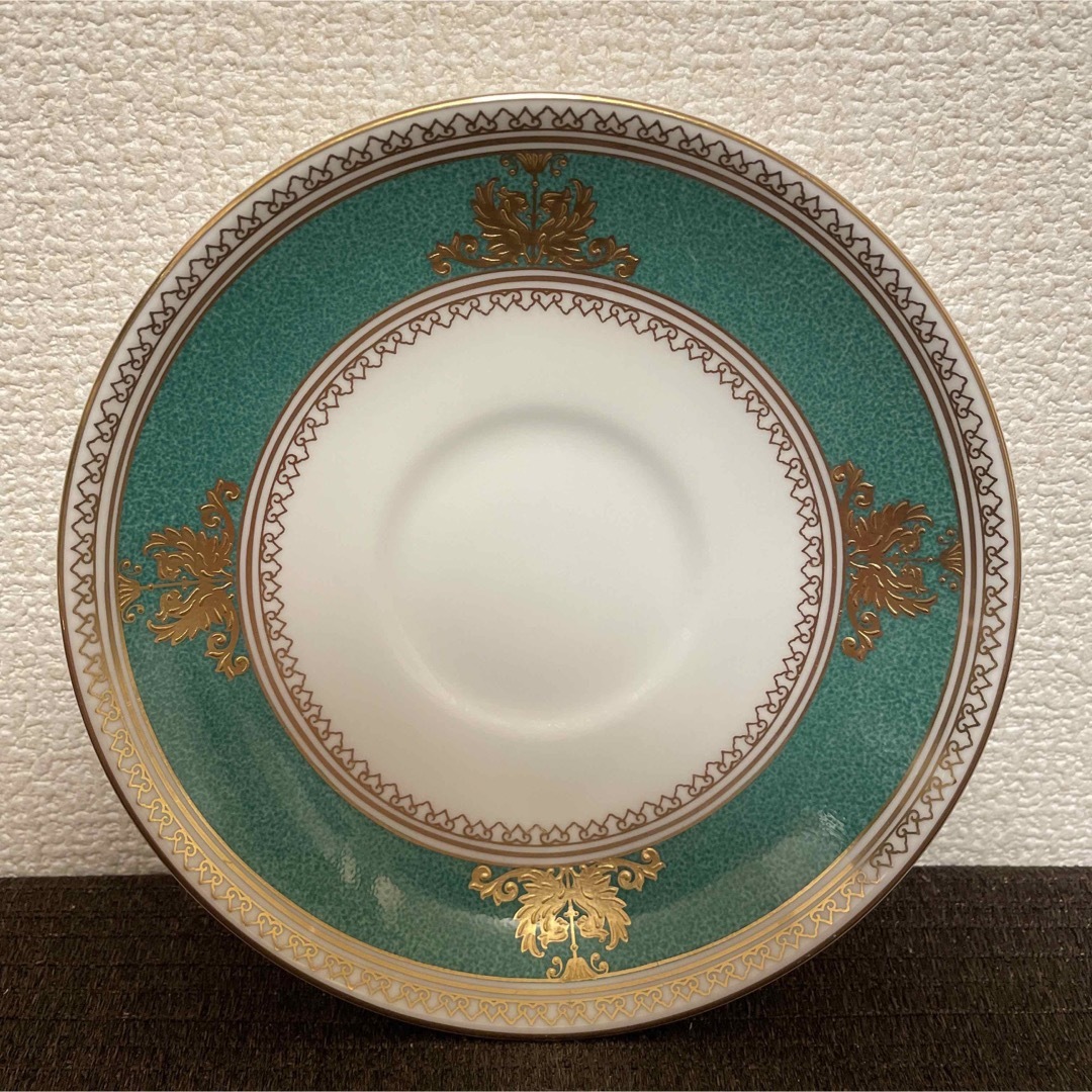 WEDGWOOD(ウェッジウッド)のウェッジウッド　コロンビア　パウダーグリーン　ピオニー　カップ&ソーサー インテリア/住まい/日用品のキッチン/食器(グラス/カップ)の商品写真