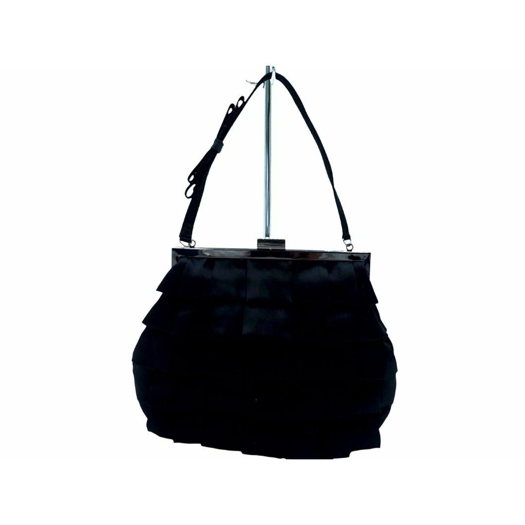 FRAGILE(フラジール)のFRAGILE フラジール フリル パーティー ハンド バッグ 黒 ■■ レディース レディースのバッグ(ハンドバッグ)の商品写真