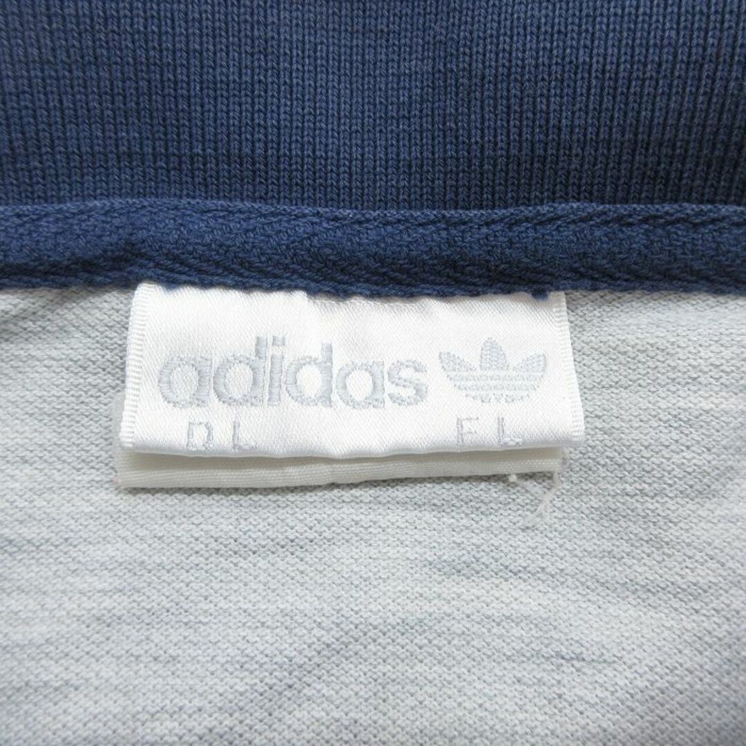 adidas(アディダス)のXL★古着 アディダス adidas 半袖 ブランド ポロ シャツ メンズ 90年代 90s テニス ATP 刺繍 鹿の子 大きいサイズ 紺他 ネイビー 【spe】 23apr07 中古 トップス メンズのトップス(ポロシャツ)の商品写真