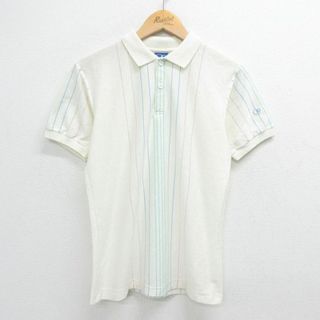 オーシャンパシフィック(OCEAN PACIFIC)のM★古着 オーシャンパシフィック OP 半袖 ポロ シャツ メンズ 80年代 80s 白他 ホワイト 23apr07 中古 トップス(ポロシャツ)