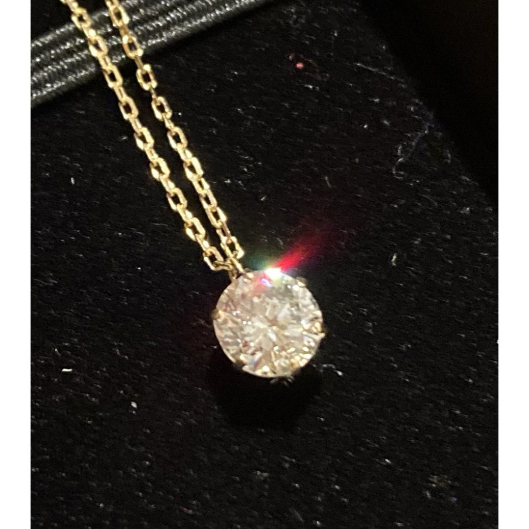 0.732ct ダイヤモンド ネックレス K18YG スライドアジャスター レディースのアクセサリー(ネックレス)の商品写真