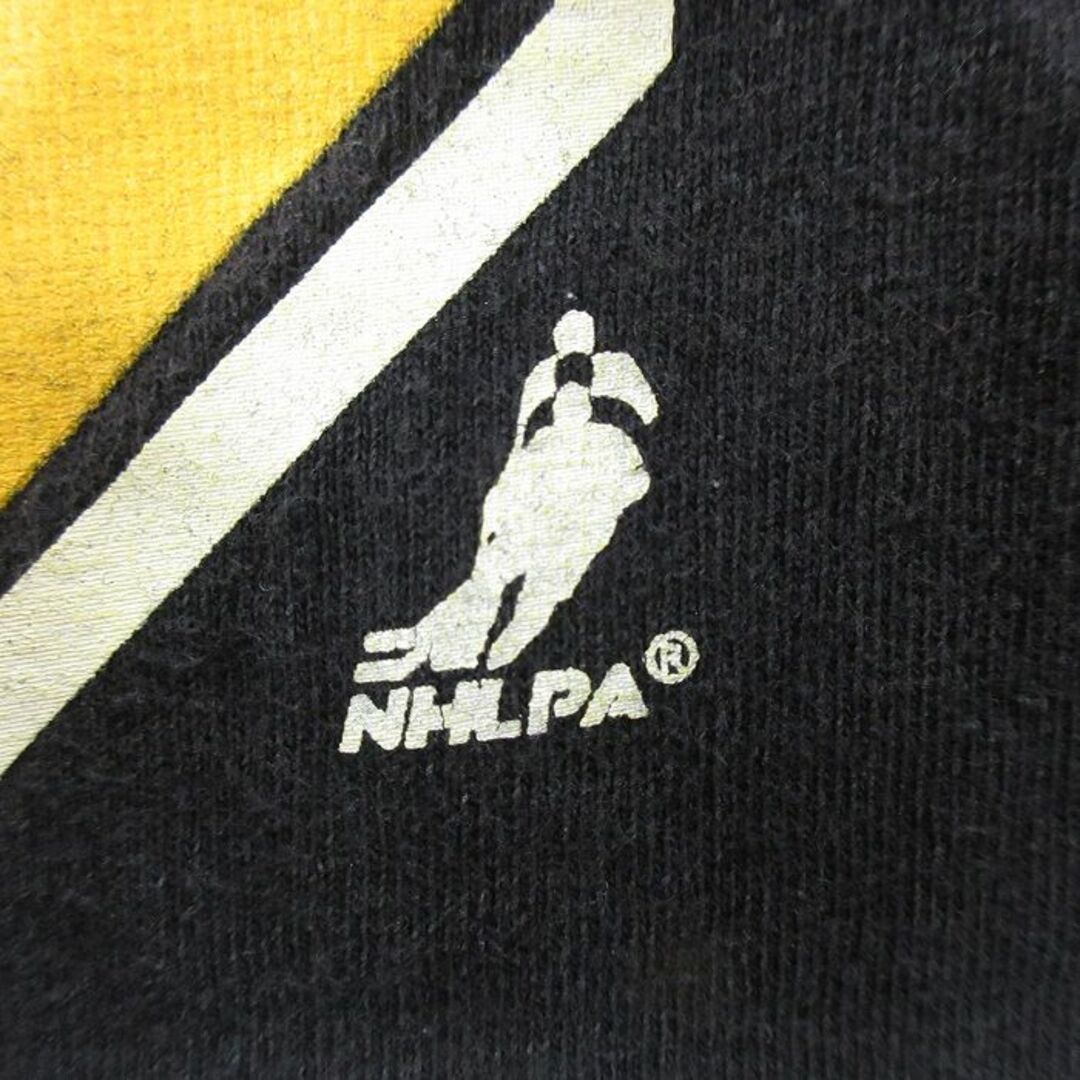 XL★古着 半袖 Tシャツ メンズ NHL ボストンブルーインズ ズデノチャラ 33 大きいサイズ コットン クルーネック 黒 ブラック アイスホッケー 23apr08 中古 メンズのトップス(Tシャツ/カットソー(半袖/袖なし))の商品写真