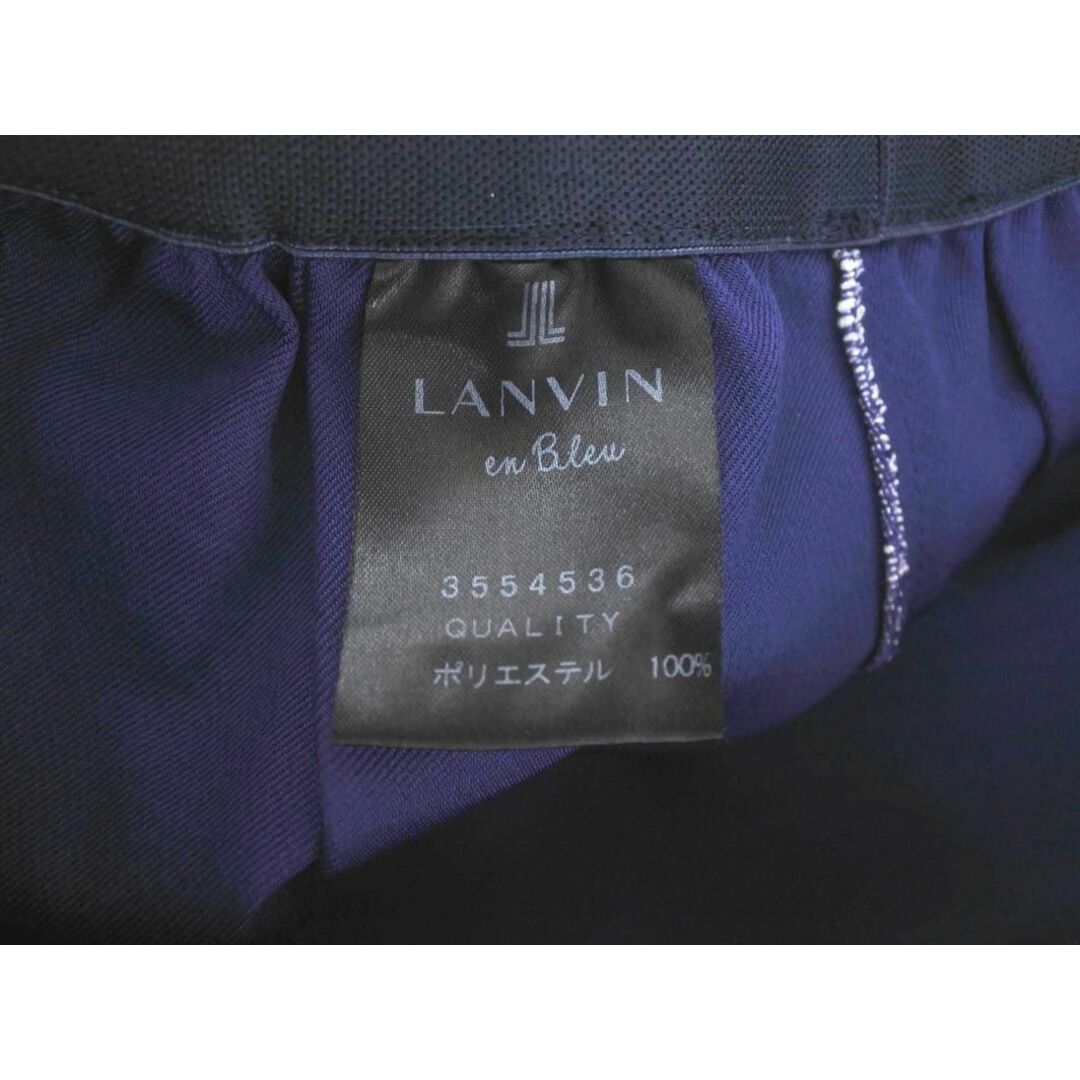 LANVIN(ランバン)のLANVIN ランバン ギンガムチェック フレア スカート size38/白ｘ紺 ■◇ レディース レディースのスカート(ミニスカート)の商品写真