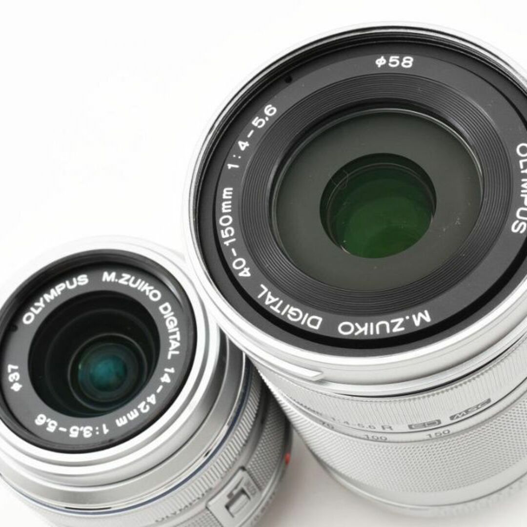 OLYMPUS(オリンパス)の✨箱付極美品✨OLYMPUS E-PL5 ダブルズームキット ホワイト スマホ/家電/カメラのカメラ(ミラーレス一眼)の商品写真