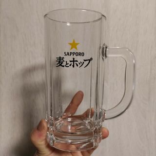 サッポロ(サッポロ)のお値下げ 非売品 美品 SAPPORO サッポロ麦とホップ ガラス製 ジョッキ(グラス/カップ)