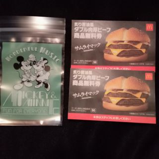 マクドナルド(マクドナルド)のディズニーのチャック付き収納袋＋マクドナルド 福袋(その他)