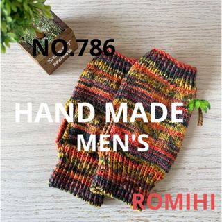 NEW⭐️NO.786  HAND MADE〜OPALメンズハンドウォーマー〜(手袋)