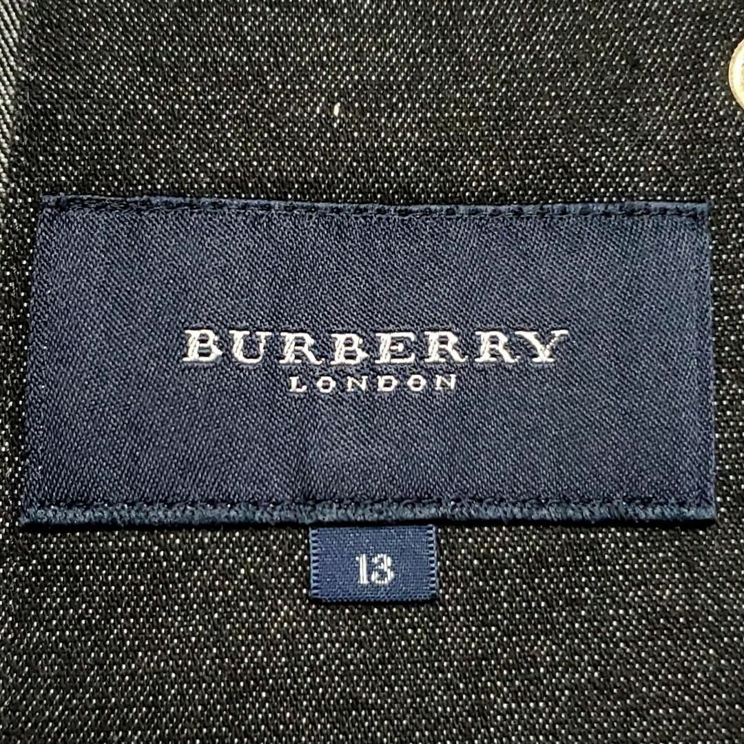 BURBERRY(バーバリー)の数回使用 XL バーバリー デニム スカート セットアップ 濃紺 大きいサイズ レディースのジャケット/アウター(Gジャン/デニムジャケット)の商品写真