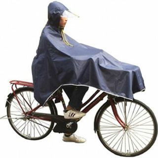 五二紺/ レインポンチョ レディース 自転車 サイクルレイン 雨具 カッパ 梅雨